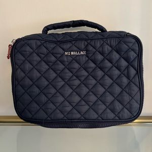 MZ Wallace Zip Around Cosmetic, Toiletry or Packing Bag in Dawn Blue Color